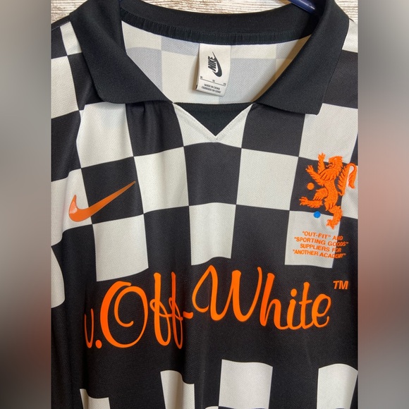 Off-White X Nike World Cup release soccer football jersey Sz XL EUC Mercurial - Picture 8 of 13